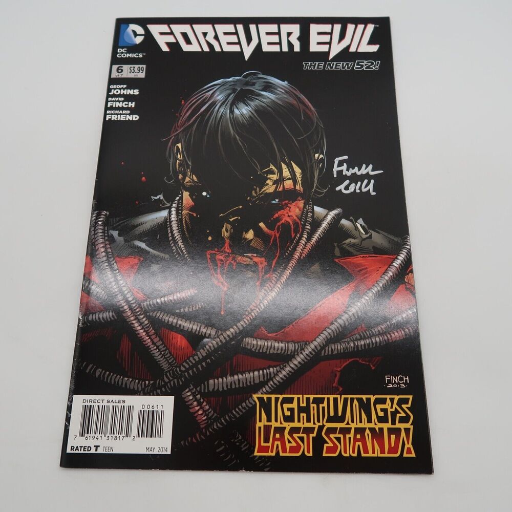 DC Comics Forever Evil #6 - 2014  Signed by David Finch